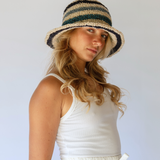 Peggie Bucket Hat // Tide Stripe