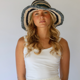 Polly Short Brim Hat // Tide Stripe