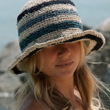 Peggie Bucket Hat // Tide Stripe