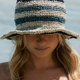 Peggie Bucket Hat // Tide Stripe