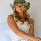 Polly Short Brim Hat // Aloe