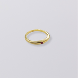 Selene Birthstone Ring // Gold Vermeil