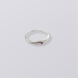 Selene Birthstone Ring // Sterling Silver
