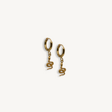 Serpent Hoops // Gold