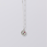 Selene Birthstone Necklace // Sterling Silver