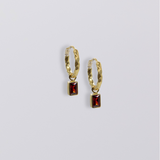 Selene Birthstone Mini Hoops // Gold Vermeil