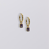 Selene Birthstone Mini Hoops // Gold Vermeil