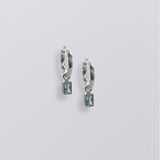 Selene Birthstone Mini Hoops // Sterling Silver