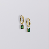 Selene Birthstone Mini Hoops // Gold Vermeil
