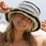 Peggie Bucket Hat // Tide Stripe