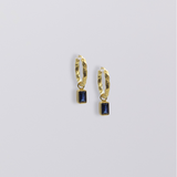 Selene Birthstone Mini Hoops // Gold Vermeil