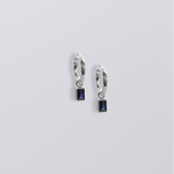 Selene Birthstone Mini Hoops // Sterling Silver