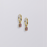 Selene Birthstone Mini Hoops // Gold Vermeil