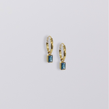 Selene Birthstone Mini Hoops // Gold Vermeil
