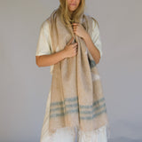 Aztec Scarf/Shawl // Vanilla