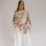 Aztec Poncho // Vanilla