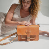 Rising Sun Satchel // Vintage Tan