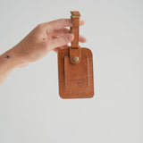 Rising Sun Travel Tag // Vintage Tan