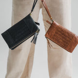 Woven Wallet // Noir Textured