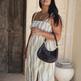 Clara Mini Shoulder // Textured Noir