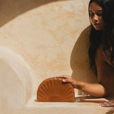 Soleil Clutch // Chestnut Antq