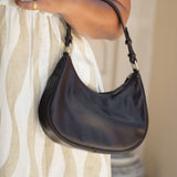 Clara Mini Shoulder // Textured Noir