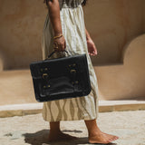 Day Satchel // Textured Noir