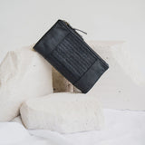 Woven Wallet // Noir Textured
