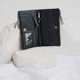 Woven Wallet // Noir Textured