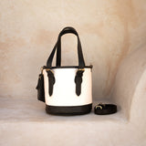 Petra Bucket Bag // Textured Noir