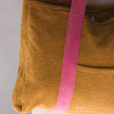Hello Terry Tote Bag // Pink Caramel