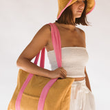 Hello Terry Tote Bag // Pink Caramel