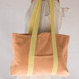 Hello Terry Tote Bag // Peachy Lemon