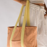 Hello Terry Tote Bag // Peachy Lemon