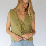 Tie Vest // Seagrass