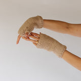 Classic Fingerless Gloves // Natural