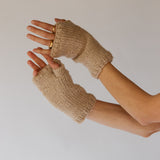 Classic Fingerless Gloves // Natural
