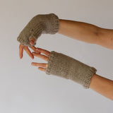 Classic Fingerless Gloves // Dove