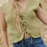 Tie Vest // Seagrass