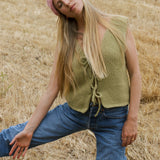 Tie Vest // Seagrass