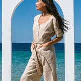 Belt Jumpsuit // Sand