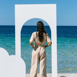 Belt Jumpsuit // Sand