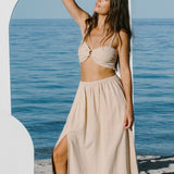 Split Skirt // Sand