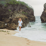 Lena Mini Romper // Sky Coast