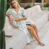 Estelle Wrap Dress // Island Stripe