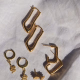 Serpent Hoops // Gold