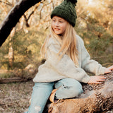 Kids Lasca Beanie // Olive
