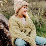 Kids Lasca Cardigan // Seagrass