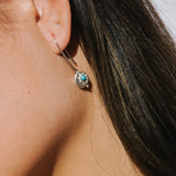 Azure Coin Drop // Recycled Silver