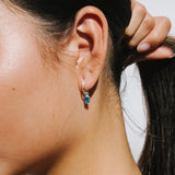 Selene Birthstone Mini Hoops // Sterling Silver